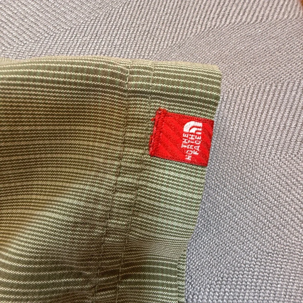 The North Face Mens Sage Green Striped Short Sleeve Button Up AT8H Size M 2157